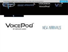 Tablet Screenshot of menaceaudio.com